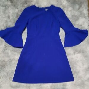 Vince Camuto Royal Blue Long Sleeve Dress